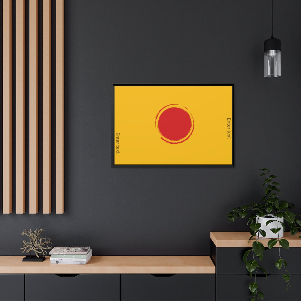 Matte Canvas, Black Frame