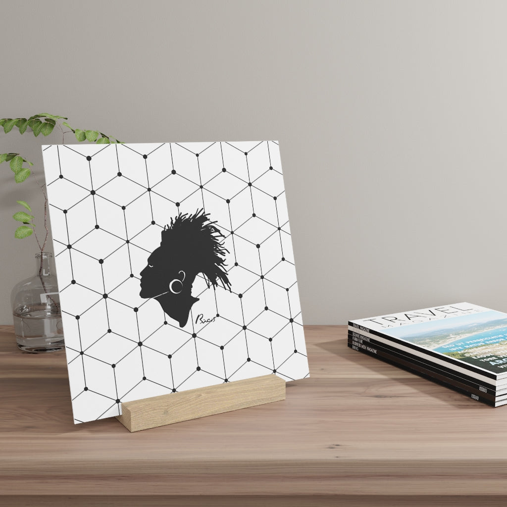 Gallery board with stand