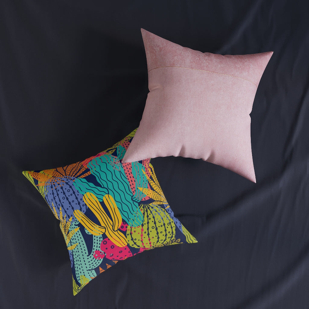 Square Pillow - Pink Back