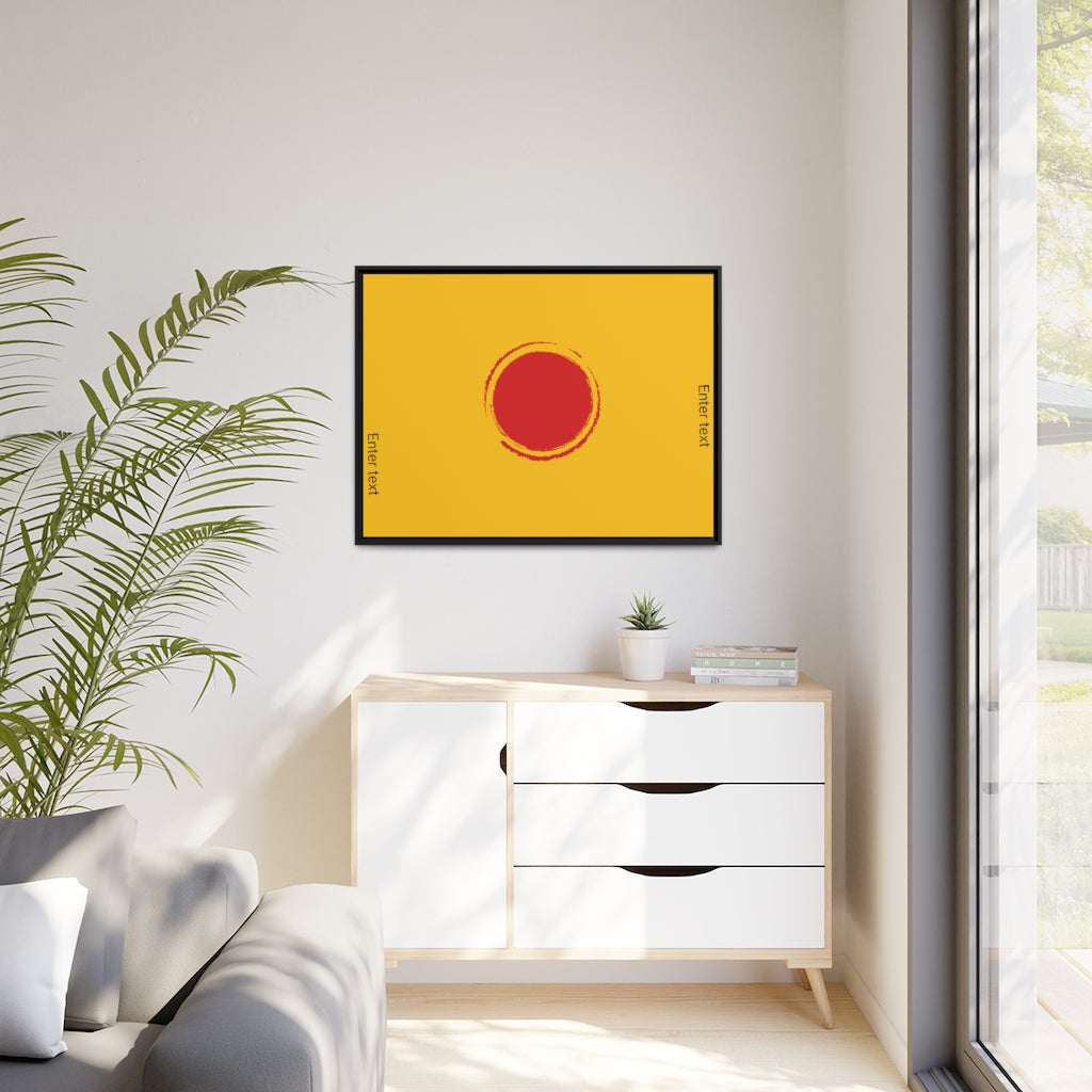 Matte Canvas, Black Frame