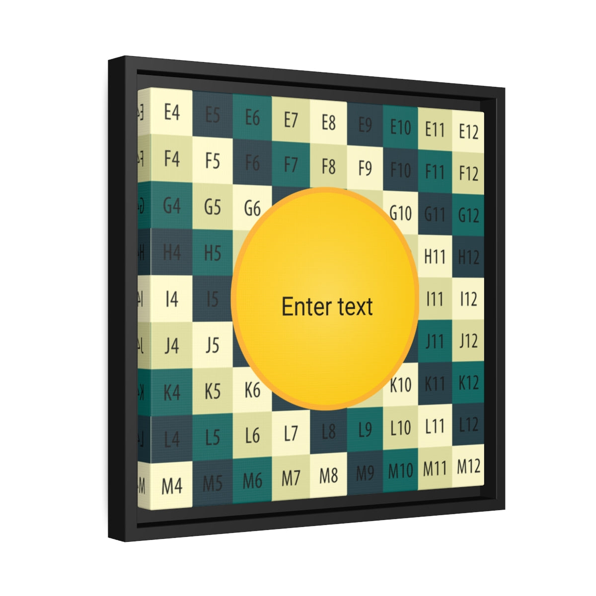 Matte Canvas, Black Frame