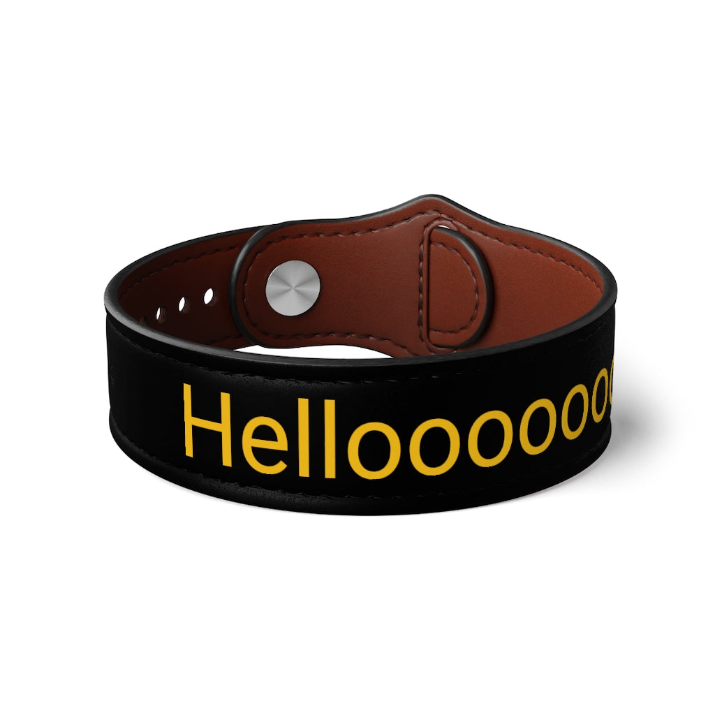 Vegan Leather Wristband