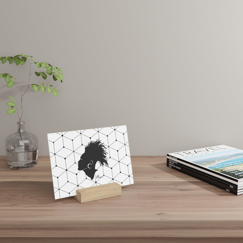 Gallery board with stand