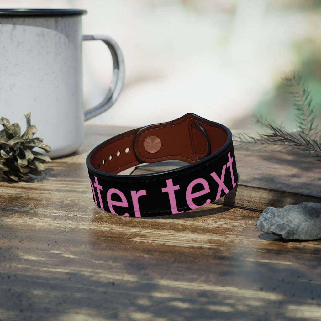 Vegan Leather Wristband