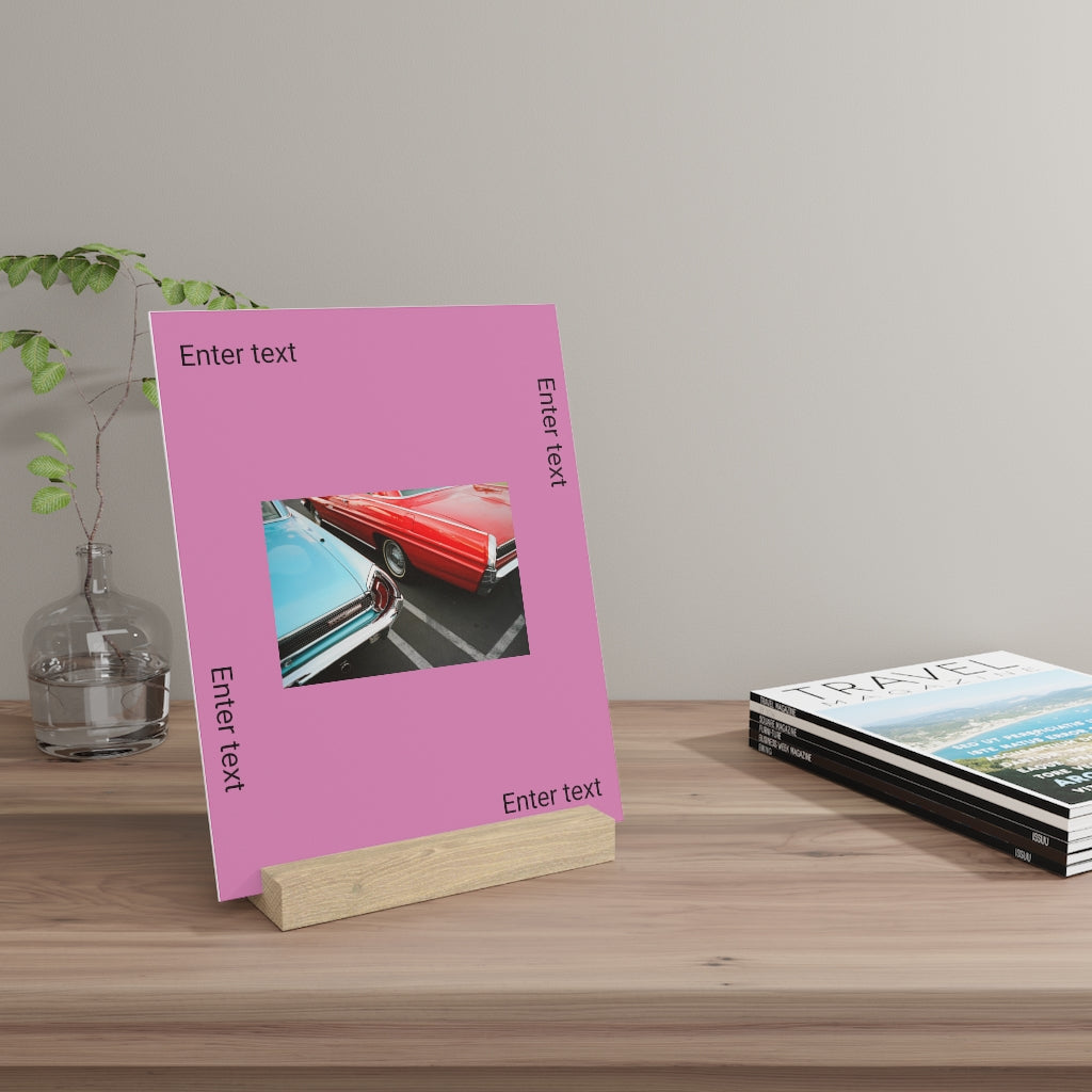 Gallery board with stand