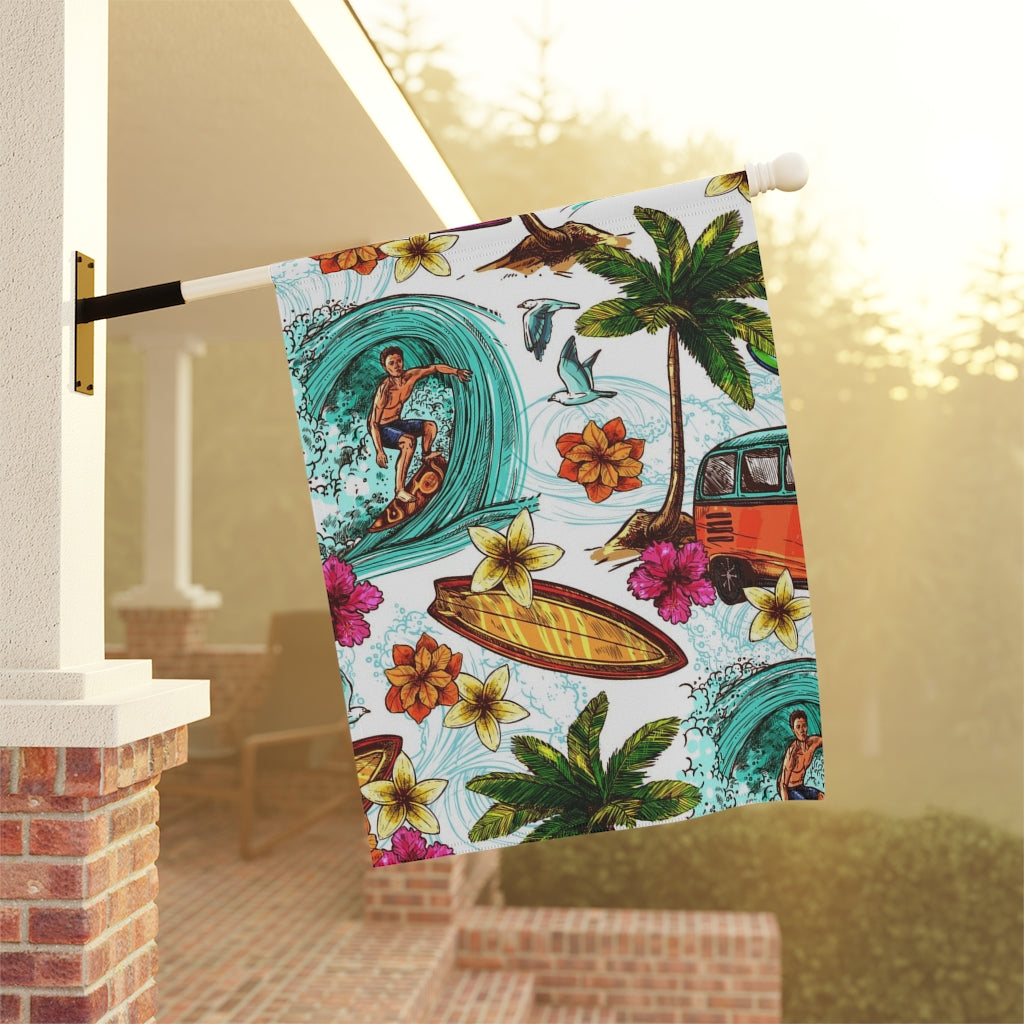 Garden House Flag (Front & Back Print)