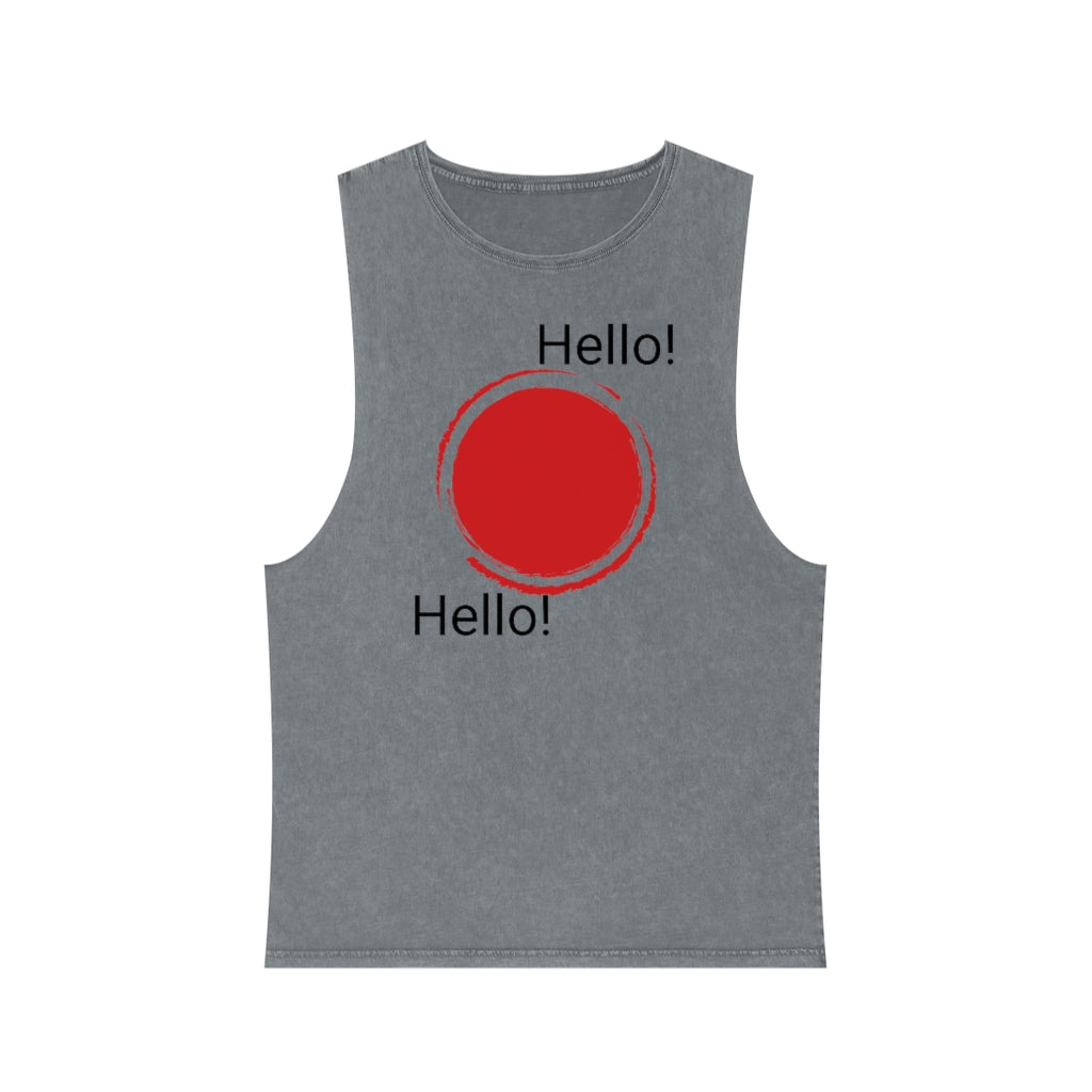 Unisex Stonewash Tank Top