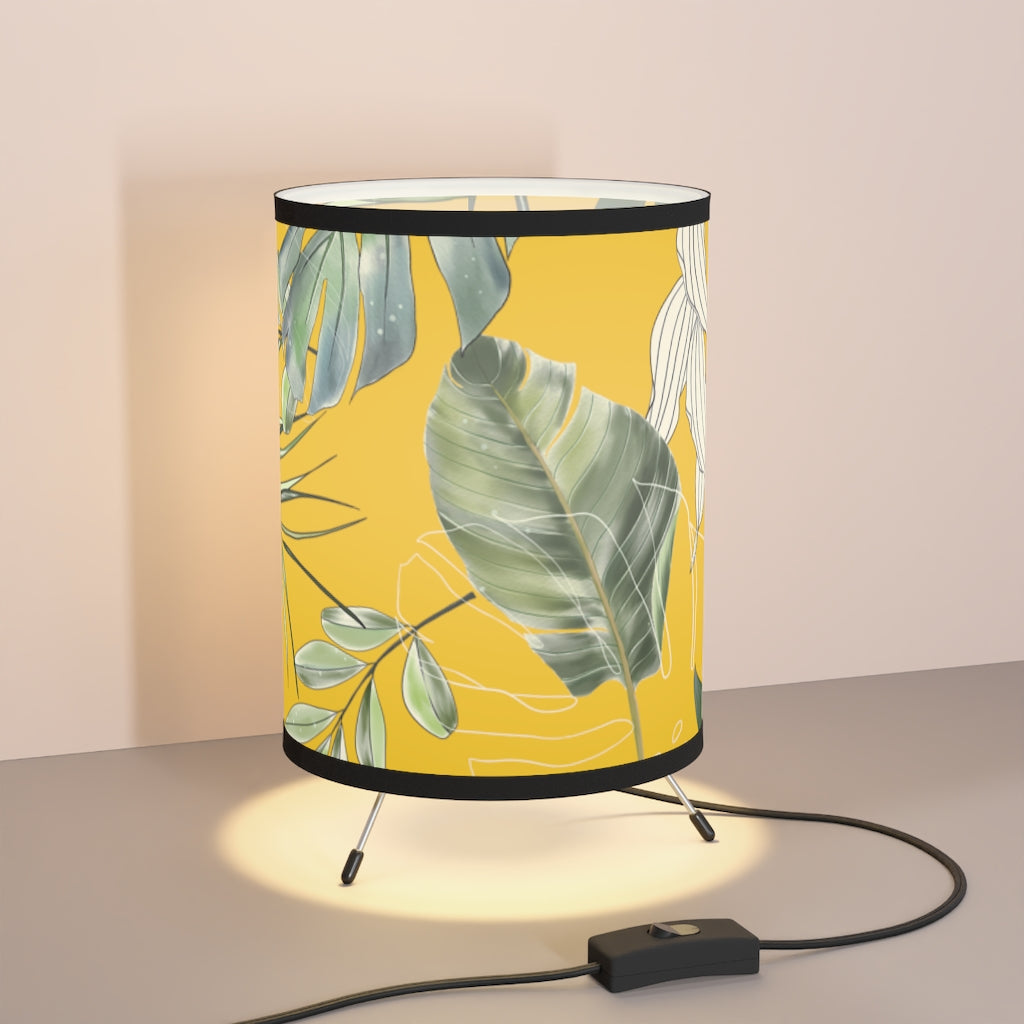 Tripod Lamp with Shades, Silver