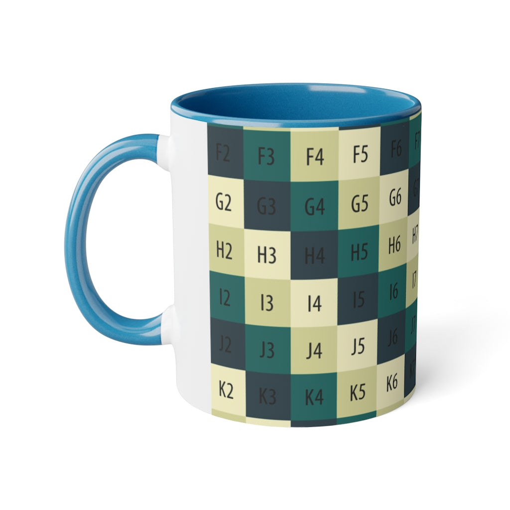 White Accent Mug, 11oz