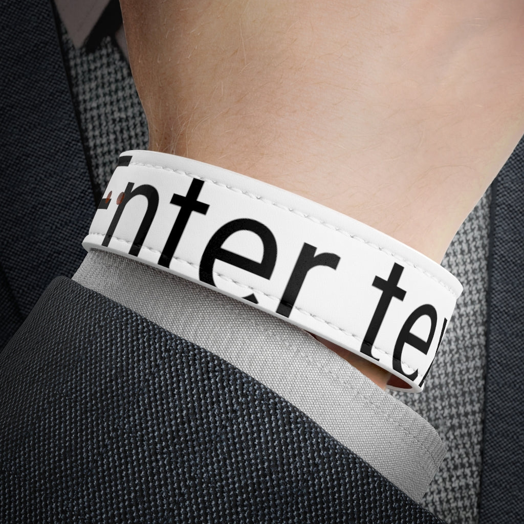 Vegan Leather Wristband