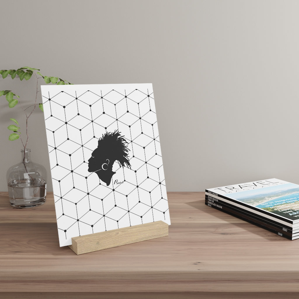 Gallery board with stand