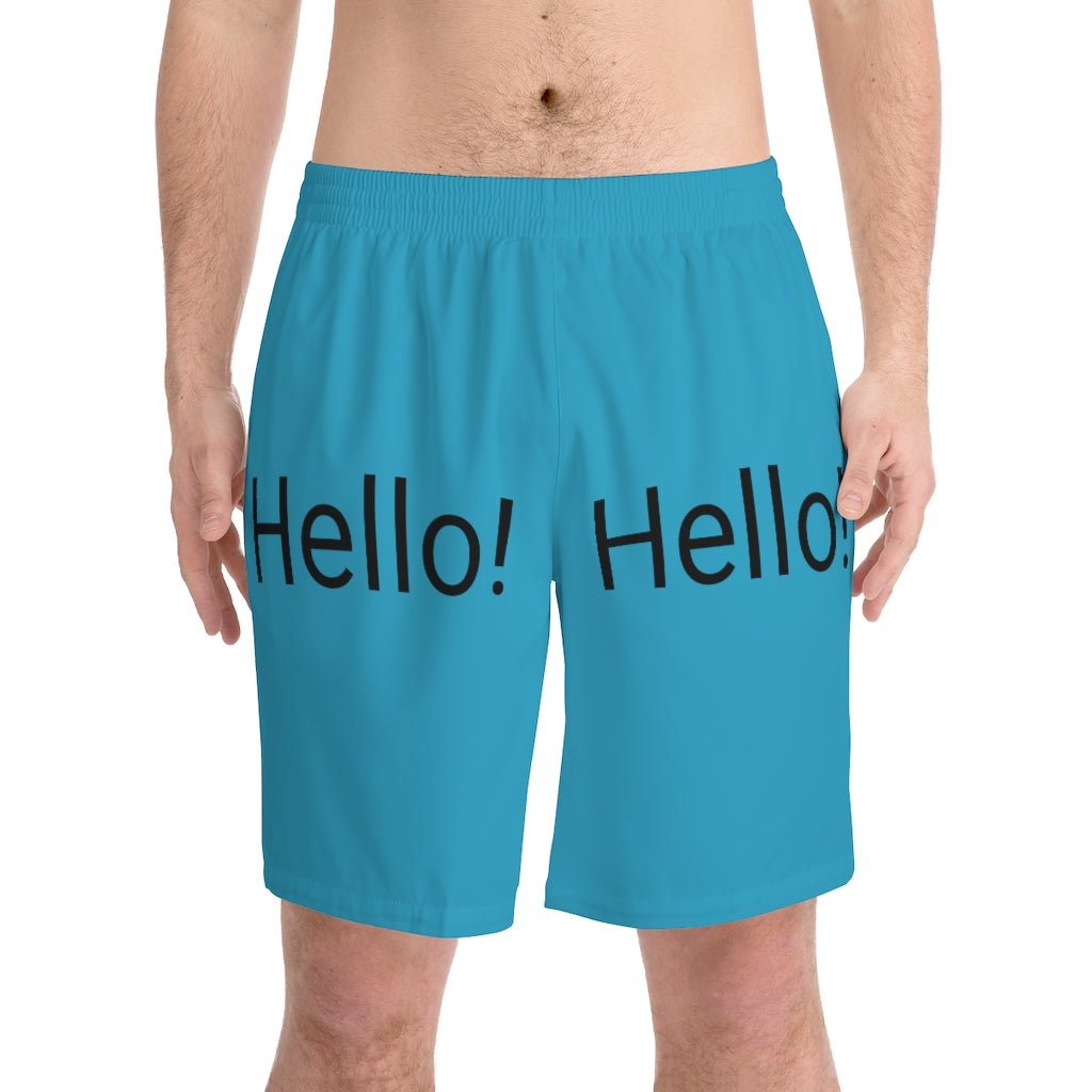 Men's Elastic Beach Shorts (AOP)