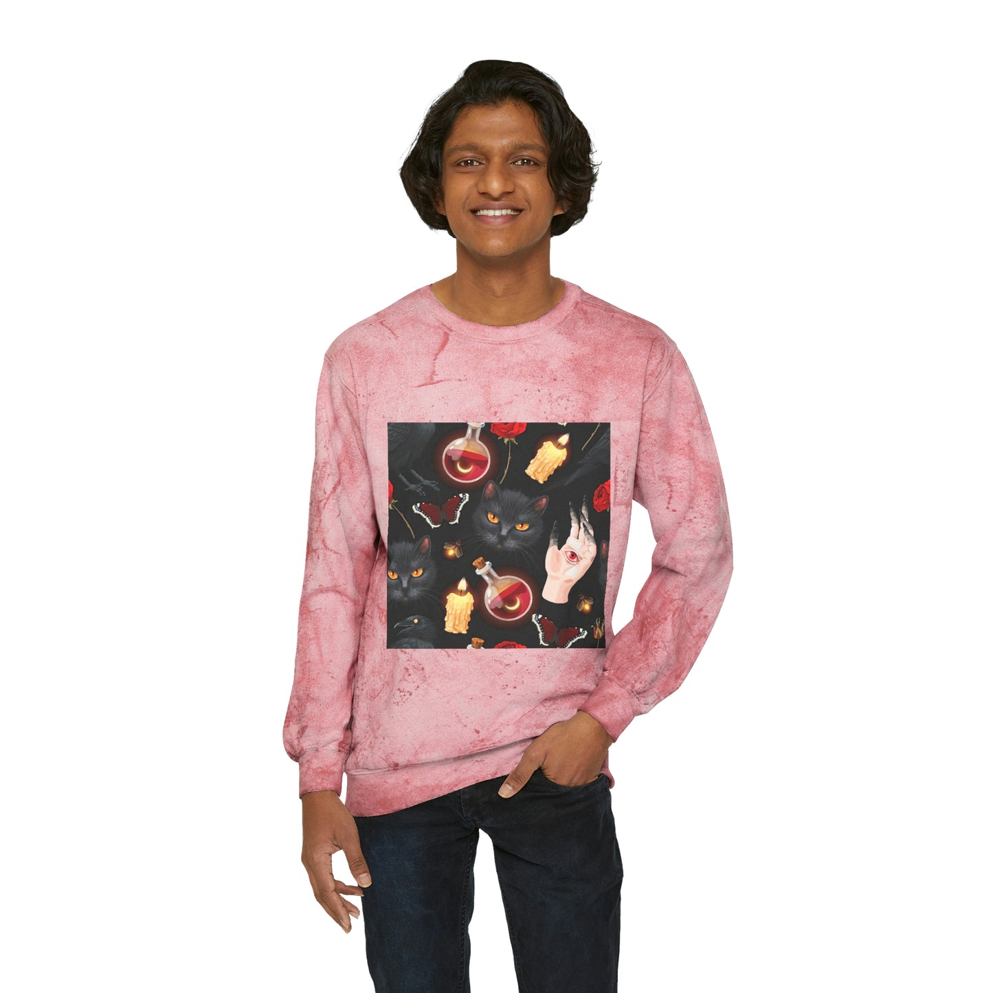 Unisex Color Blast Crewneck Sweatshirt