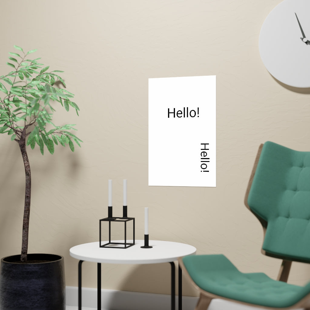 Copy of Vertical and Horizontal Matte Posters