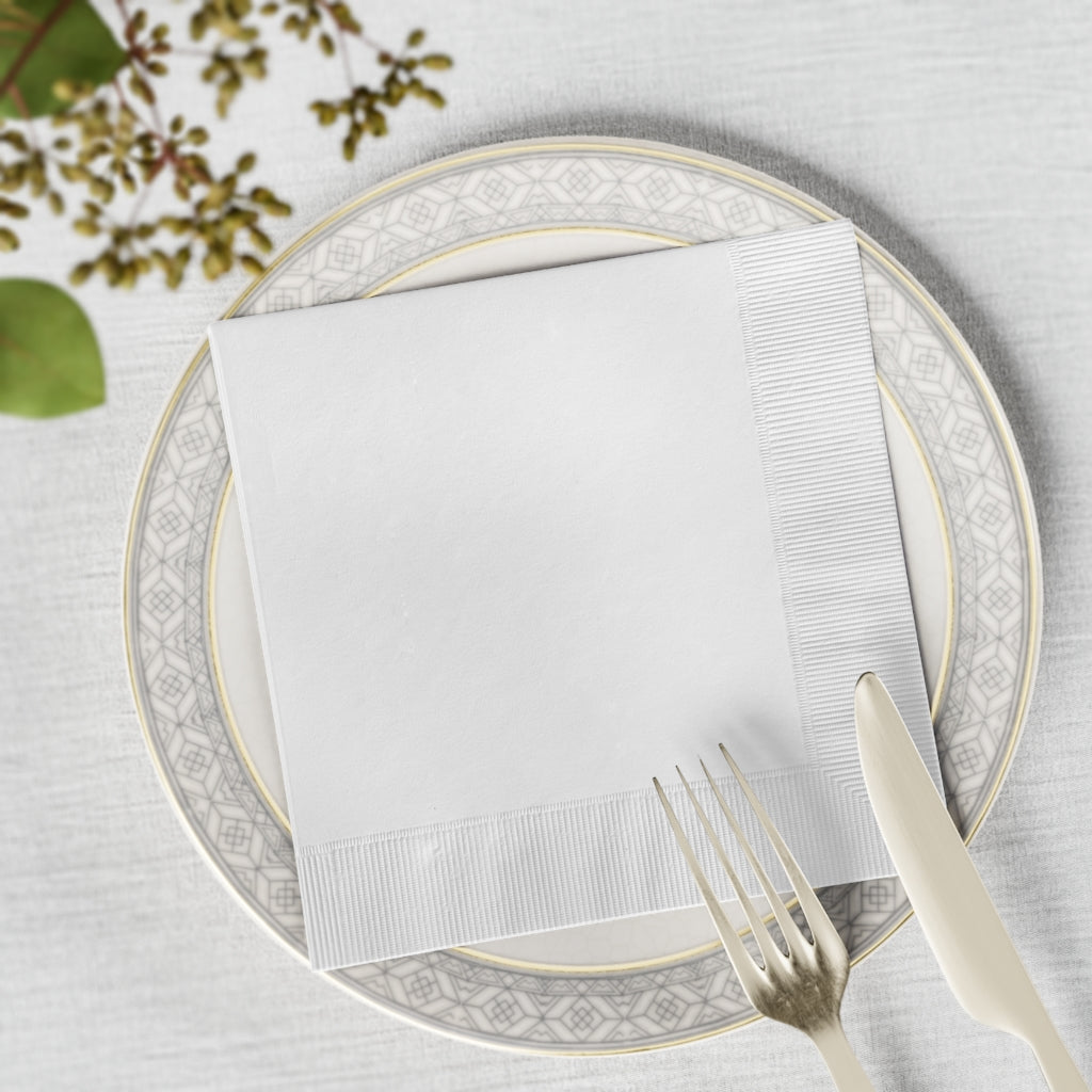 White Coined Napkins