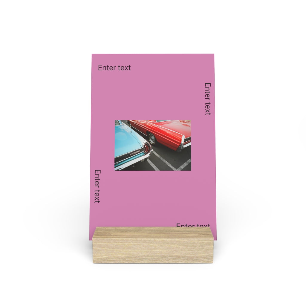 Gallery board with stand