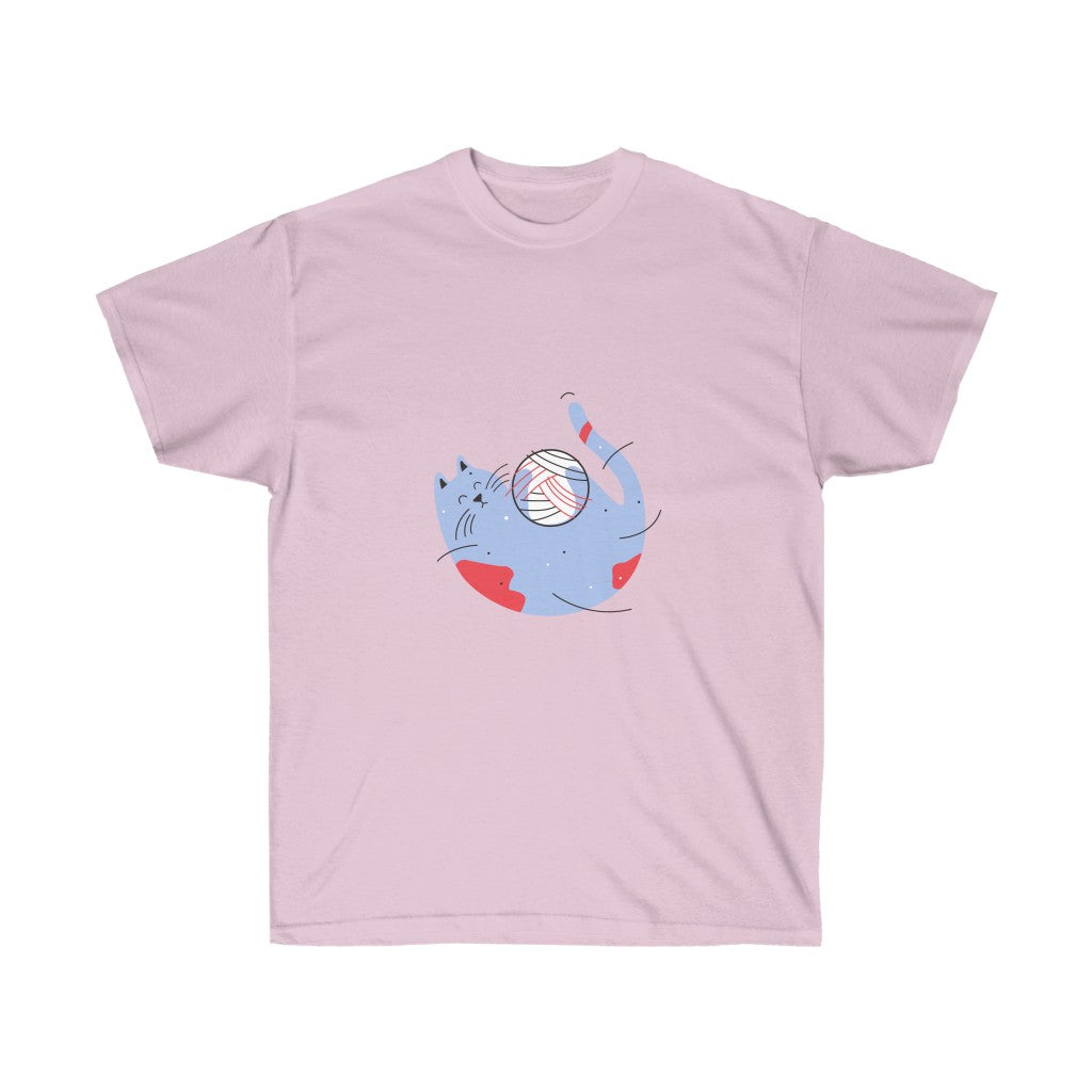 Purple Cat Cotton Tee