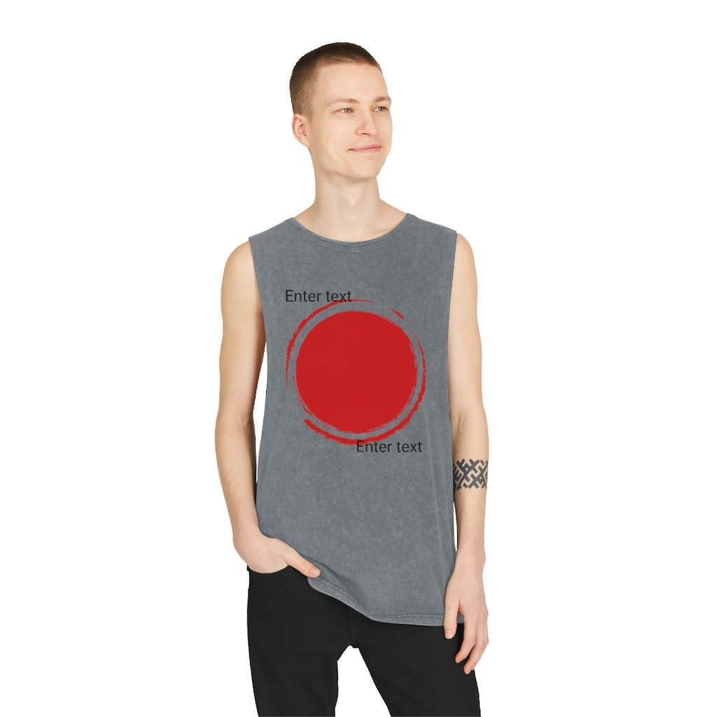 Unisex Stone Wash Tank Top