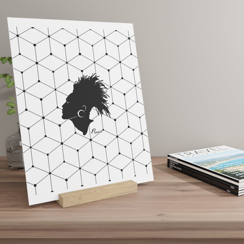 Gallery board with stand