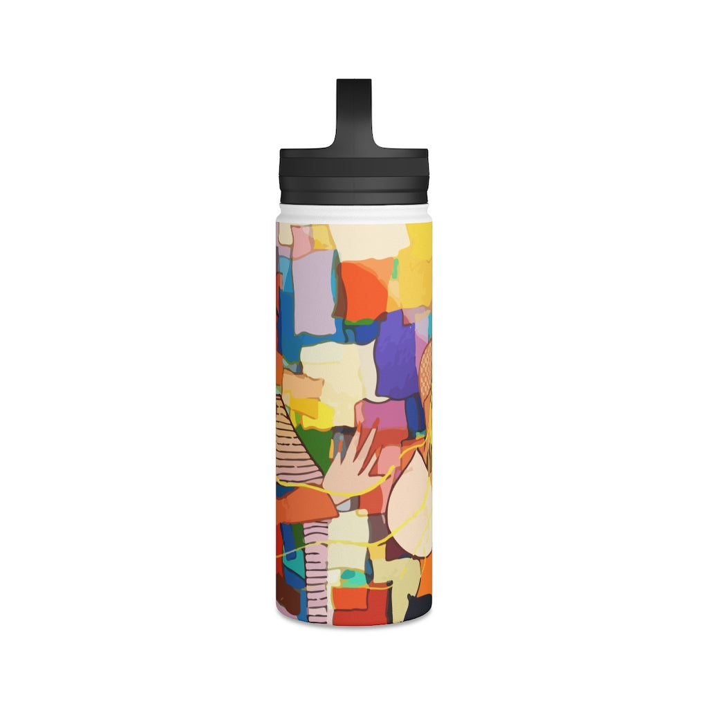 Stainless Steel Water Bottle, Handle Lid