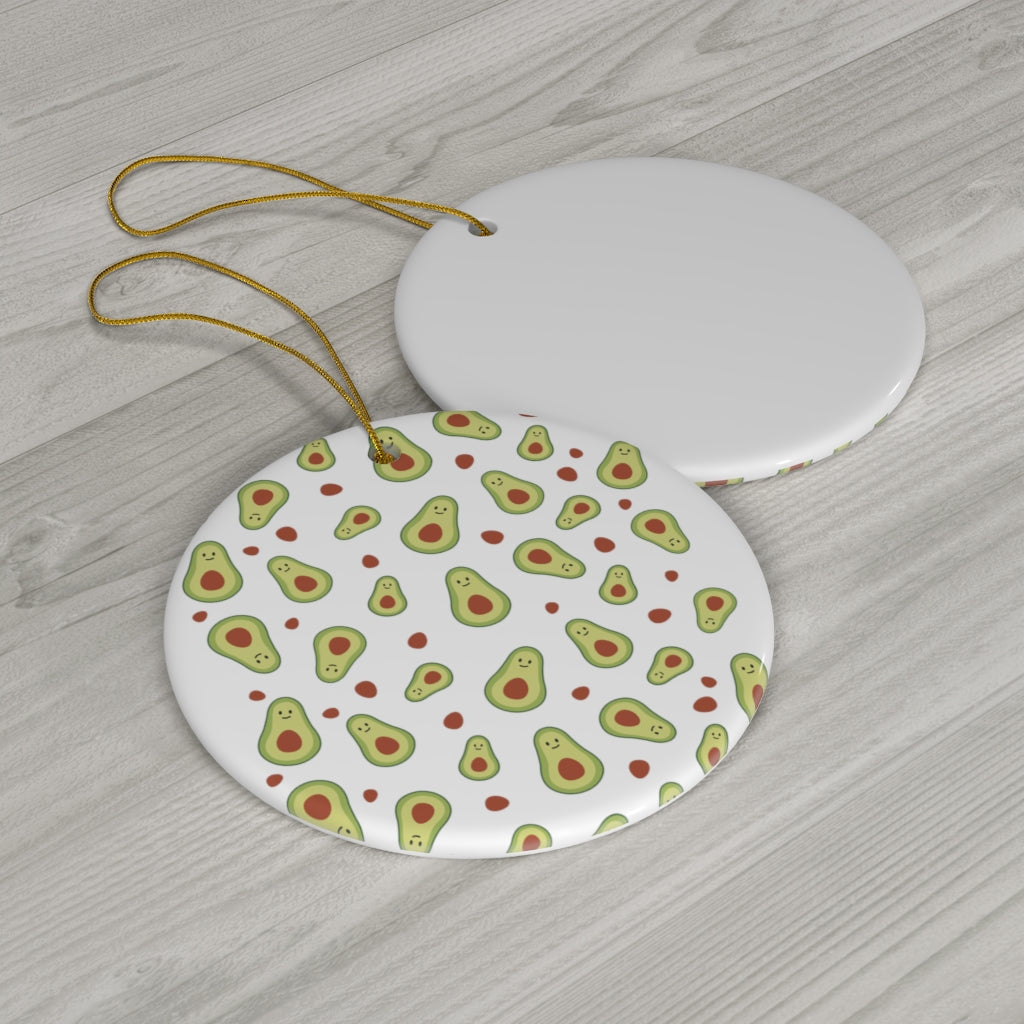 Round Ceramic Ornaments