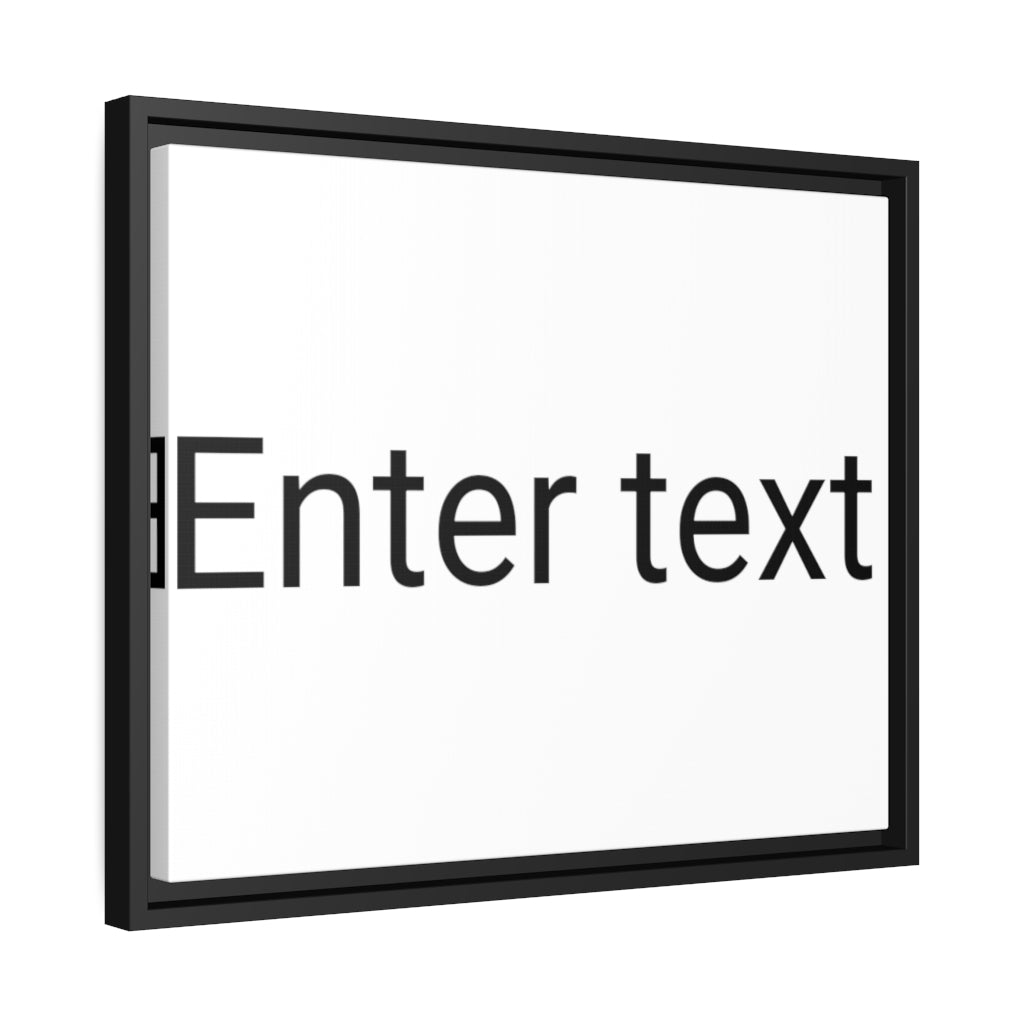 Matte Canvas, Black Frame