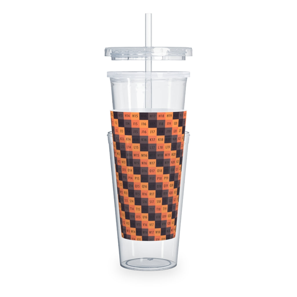 Plastic Tumbler with Straw