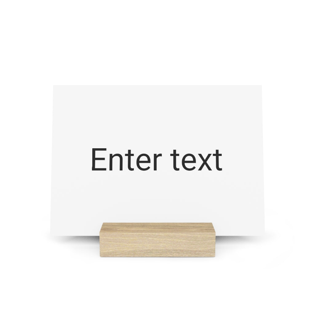 Gallery board with stand