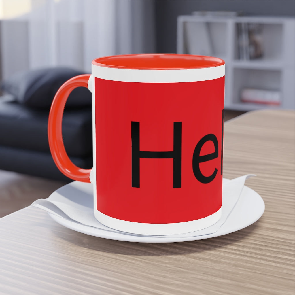 Two-Tone Coffee Mug, 11oz