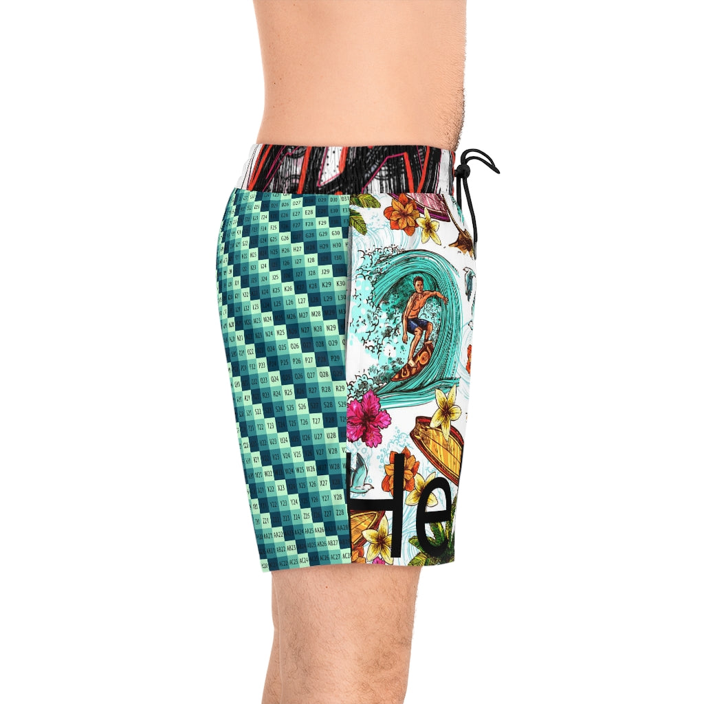 Men's Mid-Length Swim Shorts (AOP)