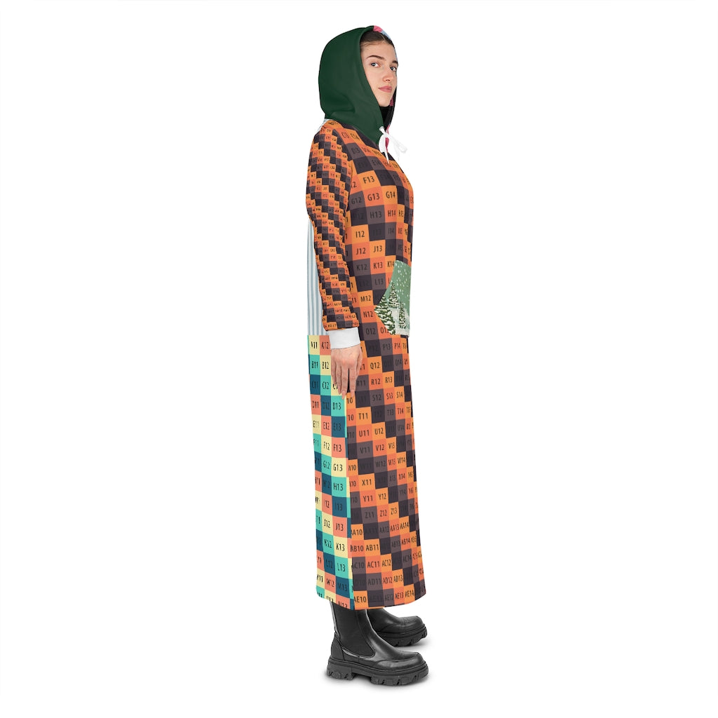 Long Hoodie Dress (AOP)