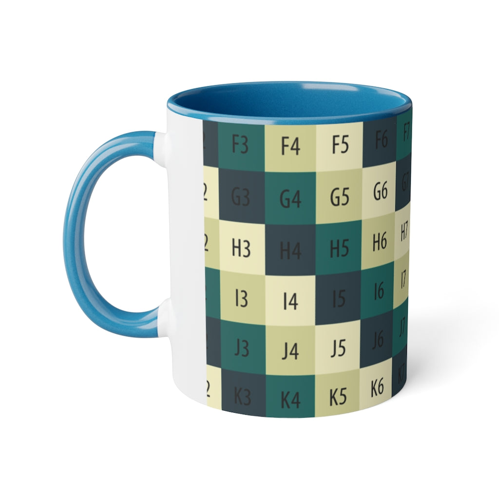 White Accent Mug, 11oz