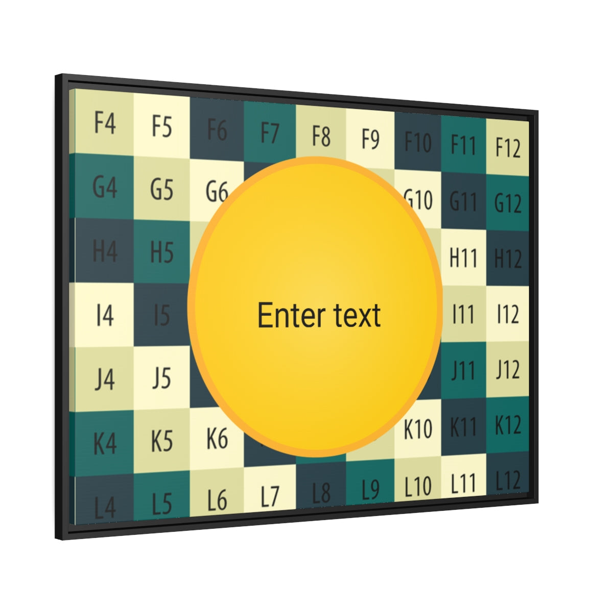 Matte Canvas, Black Frame