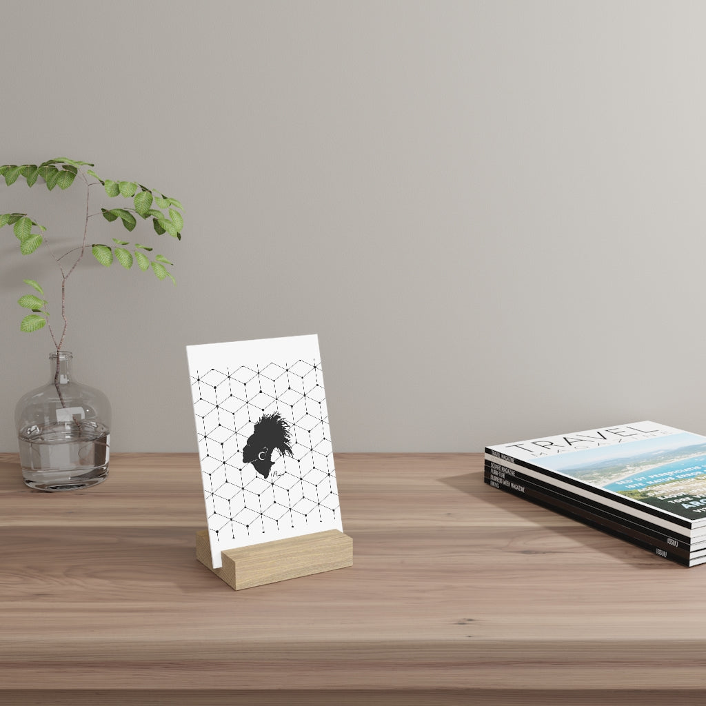 Gallery board with stand