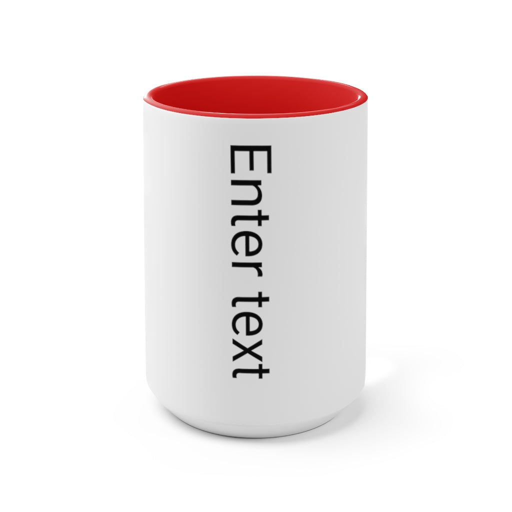 Two-Tone Coffee Mugs, 15oz