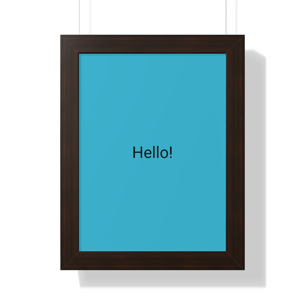 Framed Vertical Poster