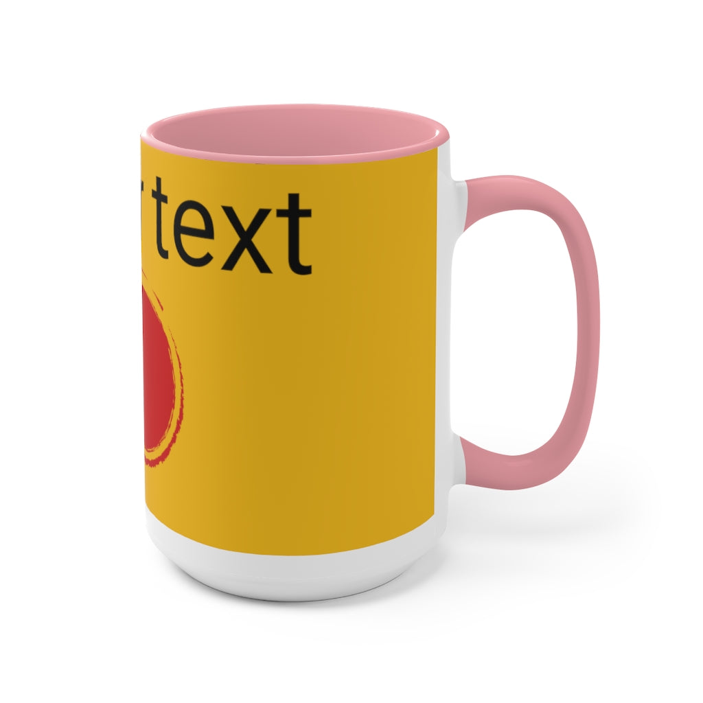 Two-Tone Coffee Mugs, 15oz