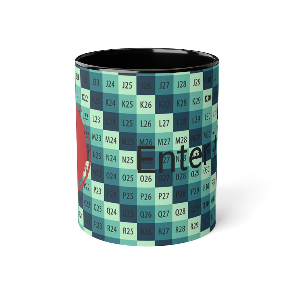 White Accent Mug, 11oz