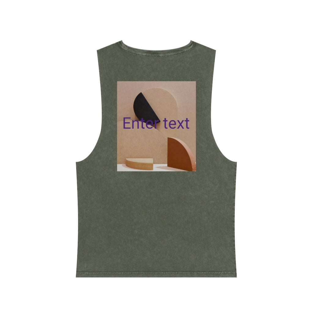 Unisex Stone Wash Tank Top