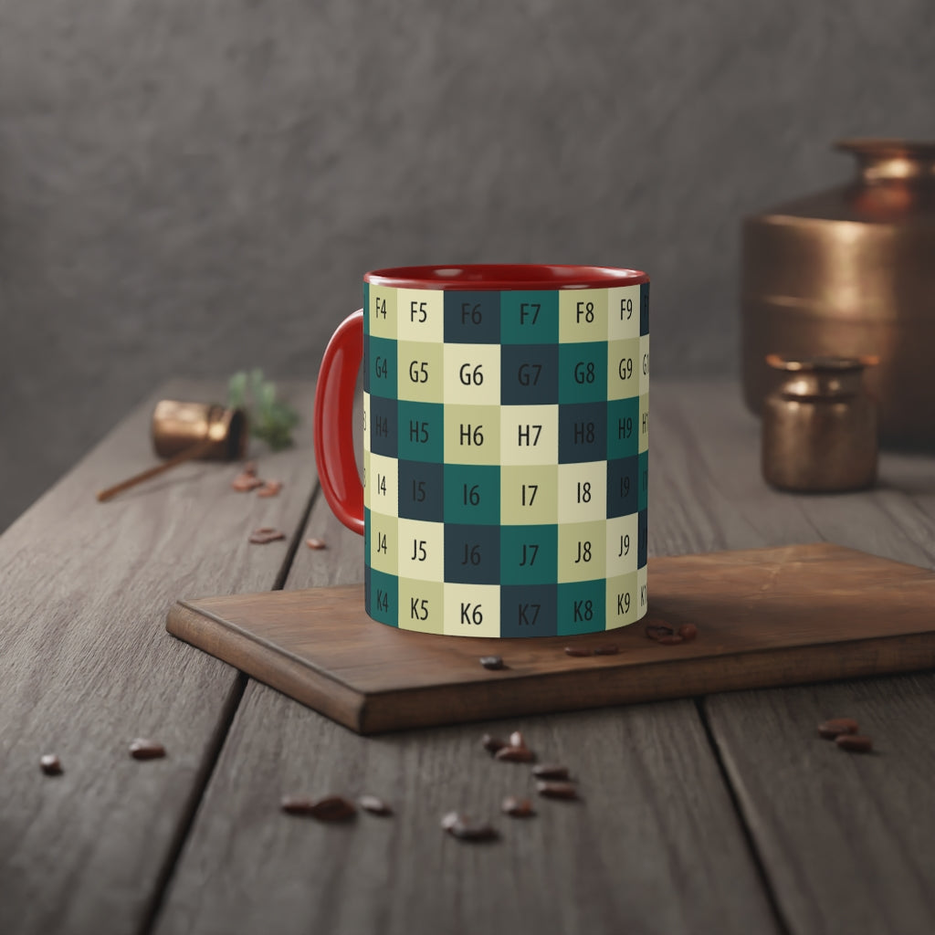 White Accent Mug, 11oz