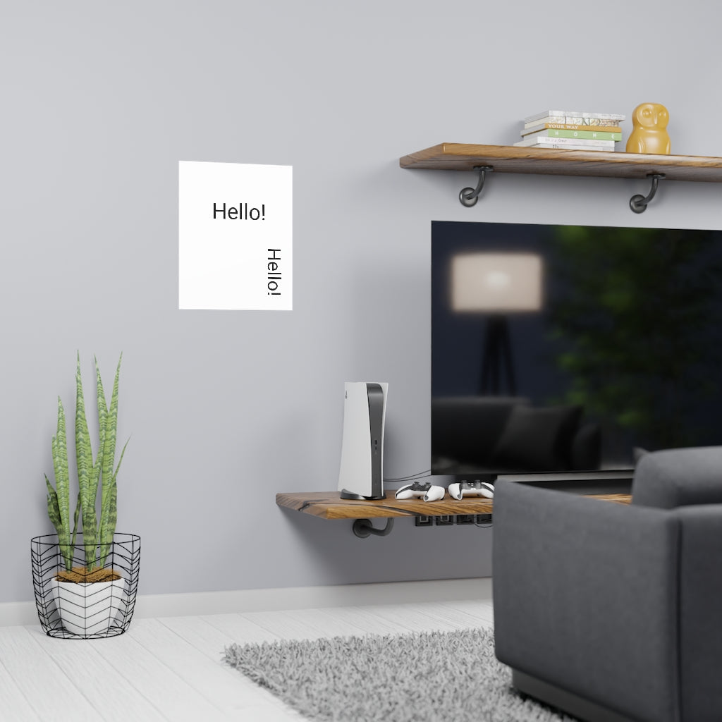 Vertical and Horizontal Matte Posters