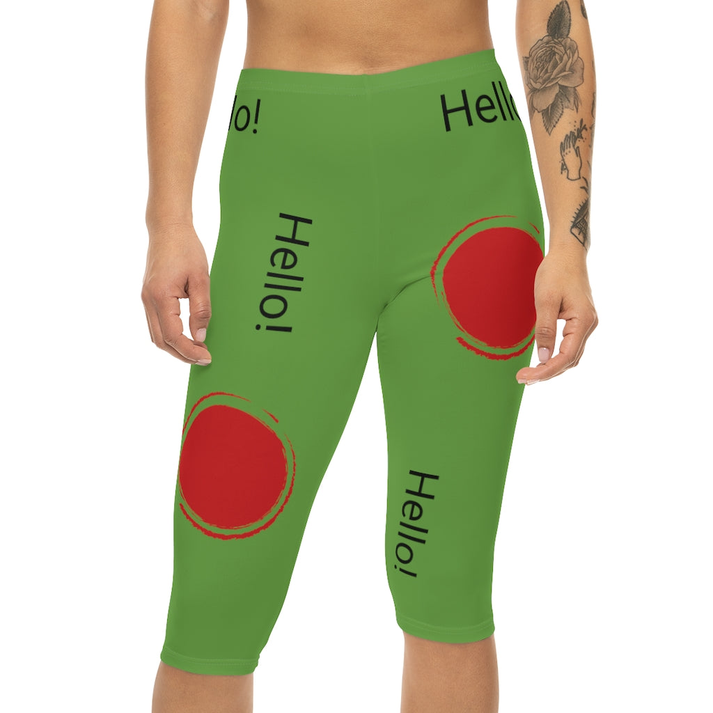 Women’s Capri Leggings (AOP)