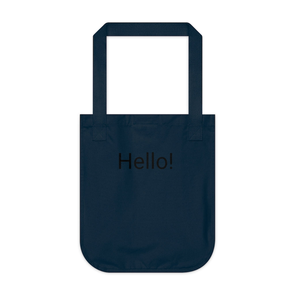 Organic Canvas Tote Bag