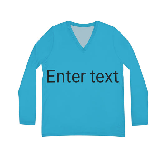 Women's Long Sleeve V-neck Shirt