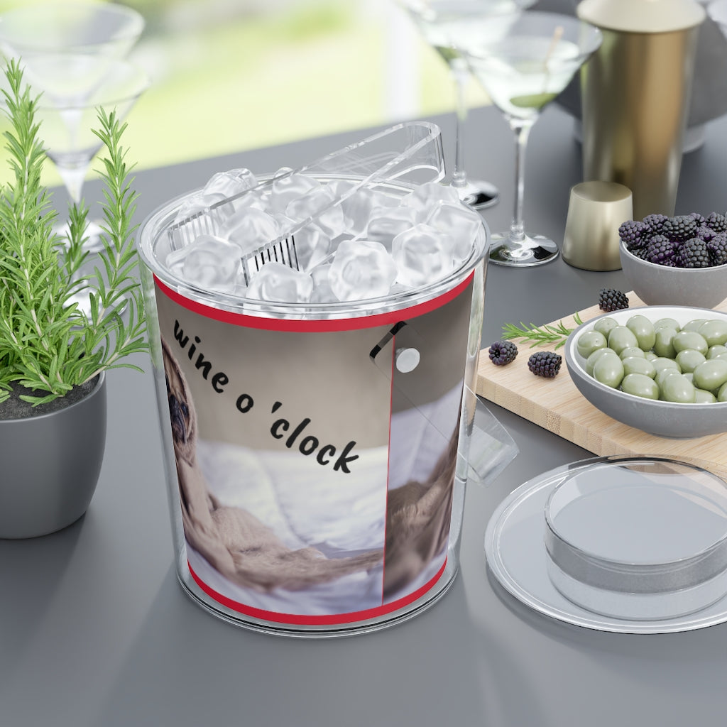 Ice Bucket with Tongs