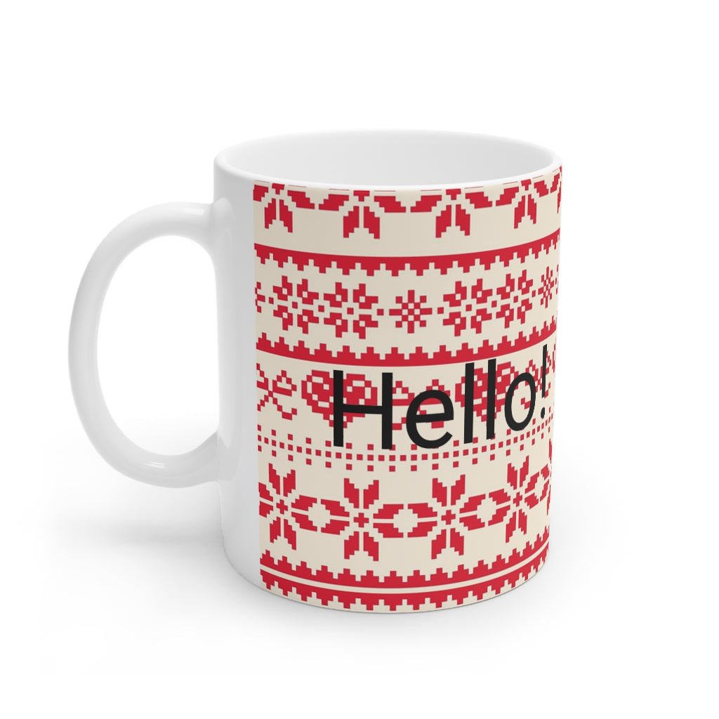 White Ceramic Mug, 11oz and 15oz