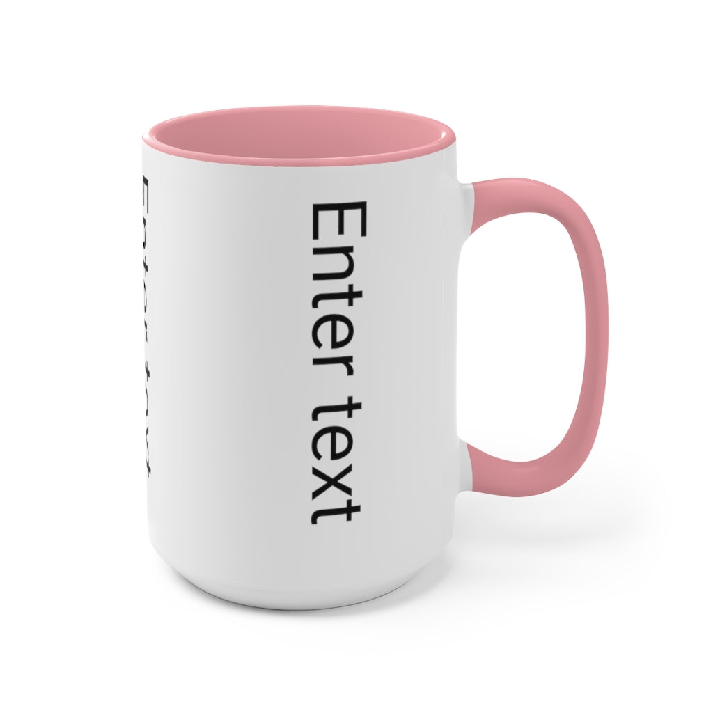 Two-Tone Coffee Mugs, 15oz