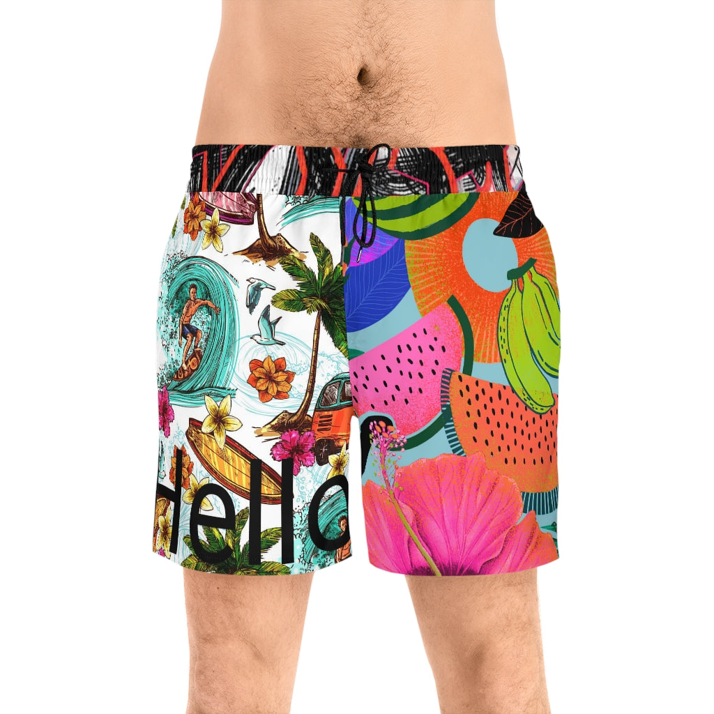 Men's Mid-Length Swim Shorts (AOP)