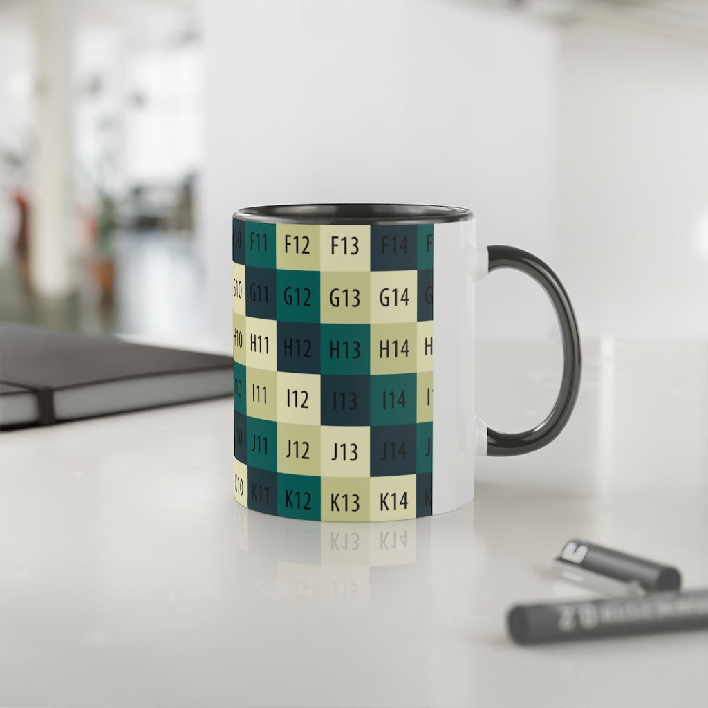 White Accent Mug, 11oz