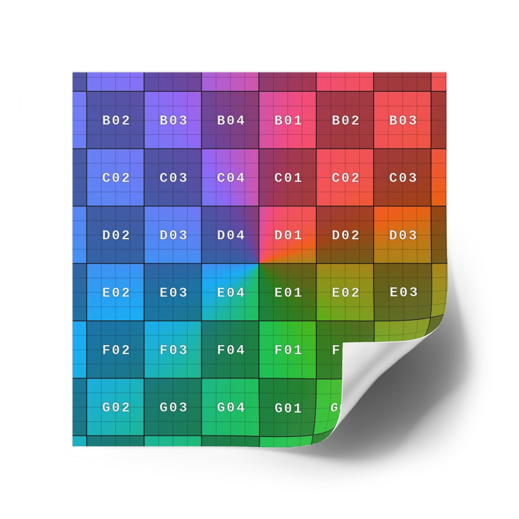 Laminate Stickers, Square